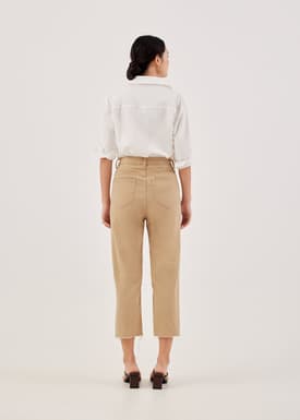 Aurelie High Rise Straight Crop Jeans