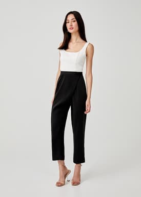 Trinette Foldover Peg Leg Pants