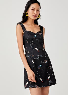 Emmanuelle A-Line Dress in Space Odyssey