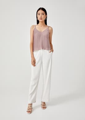 Charmian Pleated Shell Top