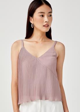 Charmian Pleated Shell Top