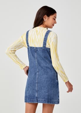 Nikola Denim Dungaree Dress