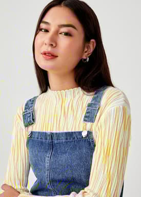 Nikola Denim Dungaree Dress