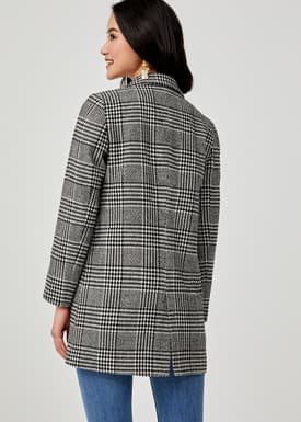 Aurianna Plaid Double Breasted Blazer