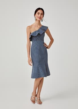 Aune Tweed Ruffle Top