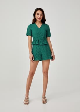Caledonia Broderie Anglaise Romper