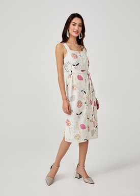 Amboree Sash Tie Camisole Dress in Tutti Frutti