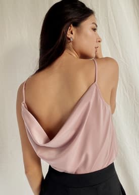 Aliya Drape Back Camisole Top