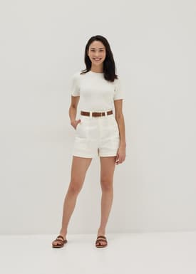 Wesson Belted Cotton Shorts