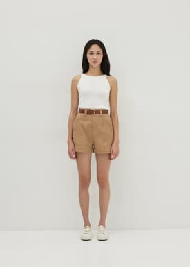 Wesson Belted Cotton Shorts