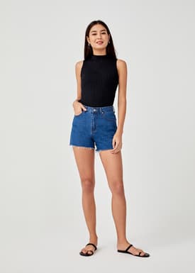 Tessa High Neck Knit Tank Top