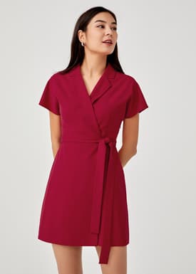 Alaina Tailored Belted Dress