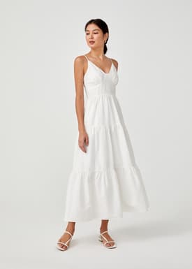 Lainey Ruched Panel Camisole Maxi Dress