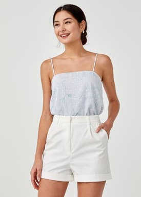 Helia Camisole Top in Floral Flutter
