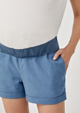 Haisley Maternity Linen Shorts