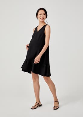 Celeste Maternity Nursing Dropwaist Dress