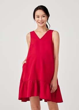 Celeste Maternity Nursing Dropwaist Dress