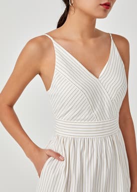 Pixie Padded Tiered Maxi Dress