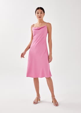 Ellisa Cowl Neck Midi Dress