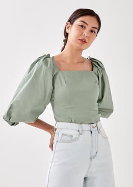 Mikie Puff Sleeve Blouse