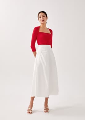 Astreed Square Neck Knit Top