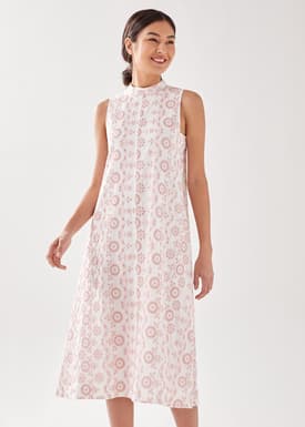 Emberetta Broderie Midi Dress