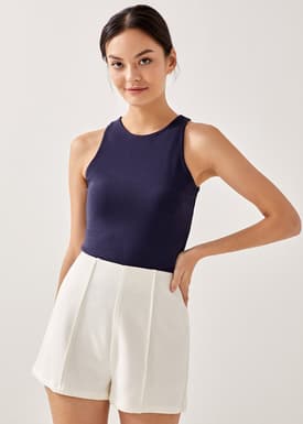 Alia Jersey Round Neck Tank Top
