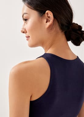 Alia Jersey Round Neck Tank Top