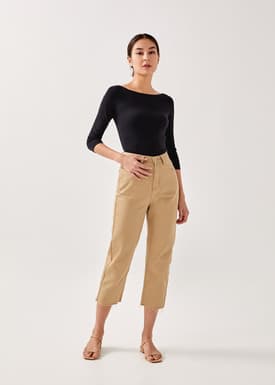 Dalina Boat Neck Knit Top