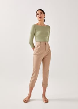 Dalina Boat Neck Knit Top