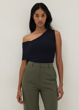 Sofena Asymmetrical Knit Top