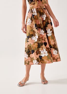 Tiara Textured Midaxi Skirt