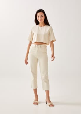 Magalia Boxy Cropped Top