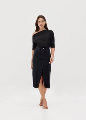 Melvie Relaxed Asymmetrical Top