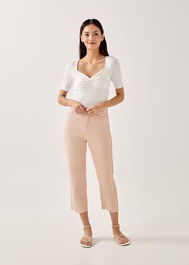 Isella Ribbed Knot Twist Top