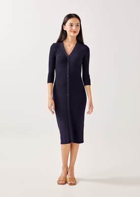 Lucaya Ribbed Knit Bodycon Dress