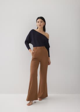 Olvera Asymmetrical Knit Top