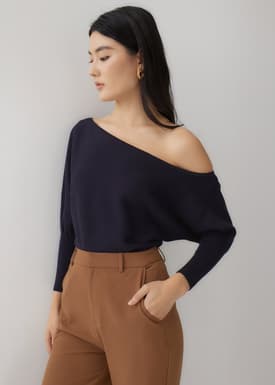 Olvera Asymmetrical Knit Top