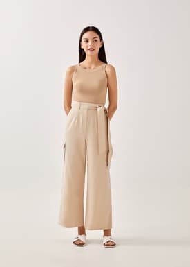 Lainey Patch Pocket Straight Leg Pants