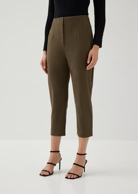 Roxanne Cotton Tailored Peg Leg Pants
