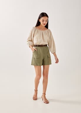 Naia Textured Gingham Multiway Top