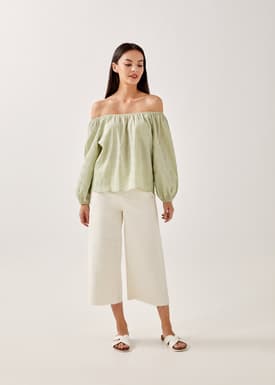 Naia Textured Gingham Multiway Top