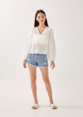 Nevada Balloon Sleeve Blouse