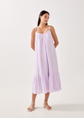 Dolores Textured Trapeze Dress