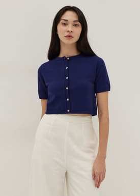 Viona Knit Cropped Cardigan