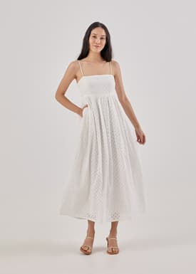 Corinne Broderie Maxi Dress