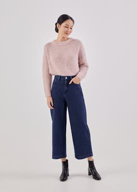 Ames Denim Cropped Trousers