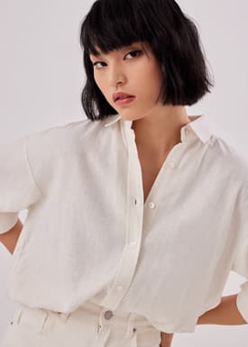 Nelle Linen Oversized Shirt