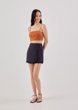 Benita Linen Scallop Skorts