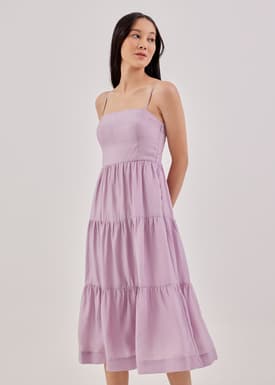 Everly Tiered Ruched Dress